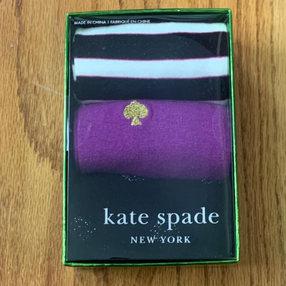 Kate Spade New York Crew Sock 3-Pack Women's One Size New in Box